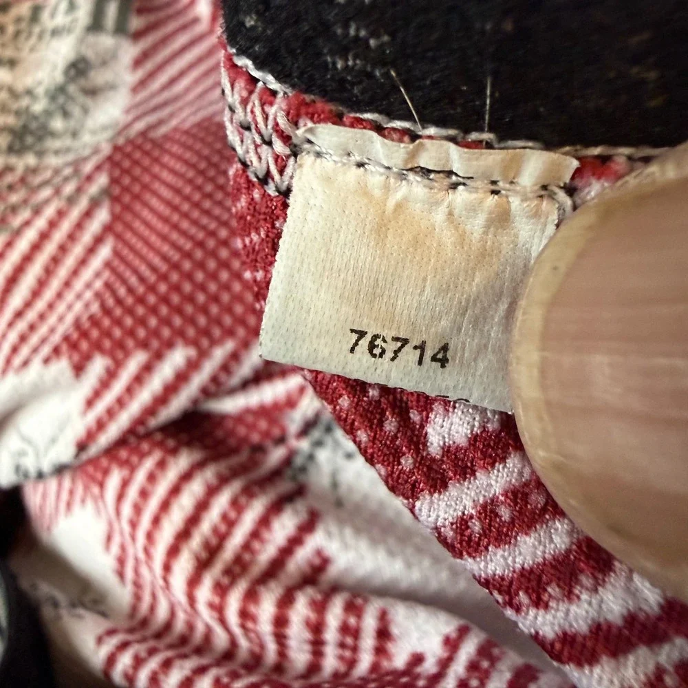 Go Buck Naked Mens Boxer Briefs Red White Gingham‎ Ant Print Size Medium